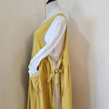 Lade das Bild in den Galerie-Viewer, Blaue Schürze für Damen mit Taschen, Schürzen, Kochschürze Damen modern, Tabliers