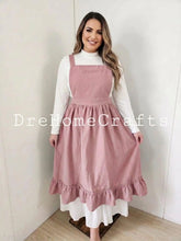 Lade das Bild in den Galerie-Viewer, pink Cute aprons for women , ladies apron for sale near me , aprons with pockets , retro apron for women , kitchen cooking chef apron