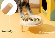 Lade das Bild in den Galerie-Viewer, Großer erhöhter Keramik Slow Feeder Hundenapf, Hundefutternapf, Slow Bowl, Welpennapf, Puzzle Feeder, Hundefutternapf Maze Feeder