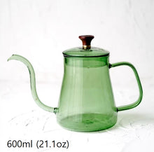 Lade das Bild in den Galerie-Viewer, Gooseneck kettle non electric | pour over kettle stovetop | glass coffee kettle | pour over coffee kettle