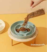 Lade das Bild in den Galerie-Viewer, Großer erhöhter Keramik Slow Feeder Hundenapf, Hundefutternapf, Slow Bowl, Welpennapf, Puzzle Feeder, Hundefutternapf Maze Feeder