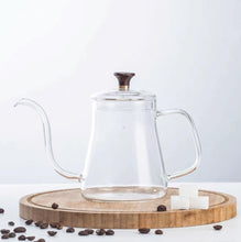 Lade das Bild in den Galerie-Viewer, Gooseneck kettle non electric | pour over kettle stovetop | glass coffee kettle | pour over coffee kettle
