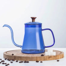 Lade das Bild in den Galerie-Viewer, Gooseneck kettle non electric | pour over kettle stovetop | glass coffee kettle | pour over coffee kettle