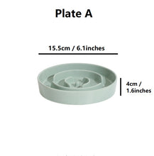 Lade das Bild in den Galerie-Viewer, Kleiner erhöhter Slow Feeder aus Keramik, Futternapf für kleine Hunde, Futternapf für Welpen, Slow Bowl, Welpennapf, Puzzle-Futternapf, Labyrinth-Futternapf