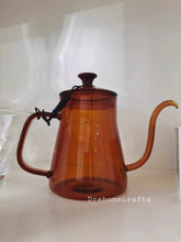 Lade das Bild in den Galerie-Viewer, Gooseneck kettle non electric | pour over kettle stovetop | glass coffee kettle | pour over coffee kettle