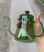 Lade das Bild in den Galerie-Viewer, Gooseneck kettle non electric | pour over kettle stovetop | glass coffee kettle | pour over coffee kettle