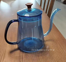 Lade das Bild in den Galerie-Viewer, Gooseneck kettle non electric | pour over kettle stovetop | glass coffee kettle | pour over coffee kettle
