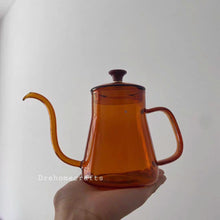 Lade das Bild in den Galerie-Viewer, Gooseneck kettle non electric | pour over kettle stovetop | glass coffee kettle | pour over coffee kettle