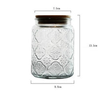 Load image into Gallery viewer, Farmhouse Airtight Glass Food Storage Container Jars set with wood lids
