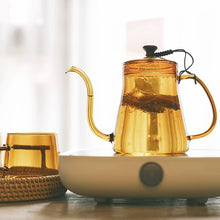 Lade das Bild in den Galerie-Viewer, Gooseneck kettle non electric | pour over kettle stovetop | glass coffee kettle | pour over coffee kettle