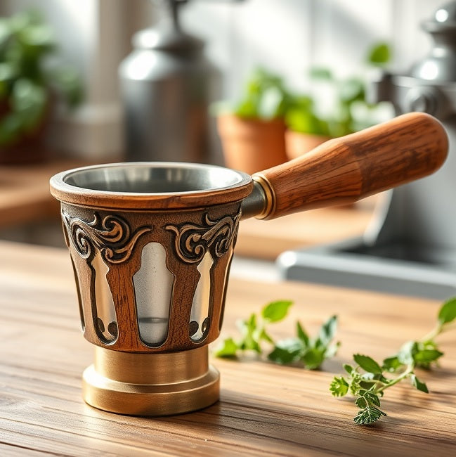 Cottage-inspired Coffee Portafilter
