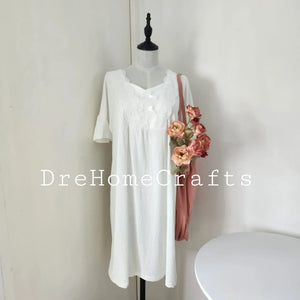 summer nightgown for women , Victorian nightgown , womens nightgown short dress , plus size , sleepwear , pajamas set , pyjamas set