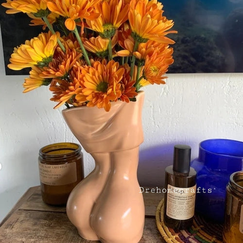 Ceramic womens body vase | women's body flower vase | female body shape flower vase