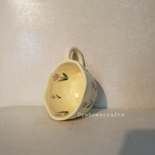 Charger l&#39;image dans la galerie, Ensemble de tasse à café à motif floral pour cadeau de tasse cadeau pour elle
