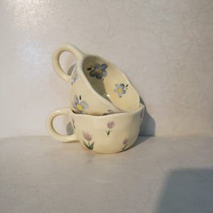 Floral pattern coffee mug set for gift mug gift set for her