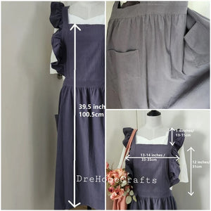 best_bib_cute_pinafore_aprons_dress_with_pockets_for_ladies_women_cooking_gifts