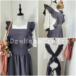 best_bib_cute_pinafore_aprons_dress_with_pockets_for_ladies_women_cooking_gifts