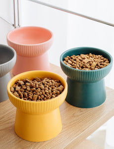 Nordic Flat Elevated cat Bowl , elevated dog bowl , Feeder , Dog Food –  DreHomeCrafts