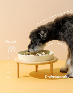 Großer erhöhter Keramik Slow Feeder Hundenapf, Hundefutternapf, Slow Bowl, Welpennapf, Puzzle Feeder, Hundefutternapf Maze Feeder
