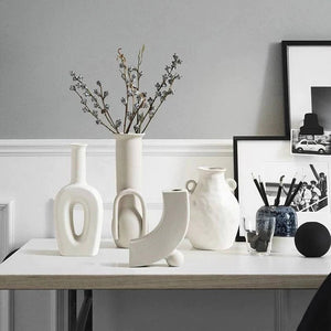 Ceramic Vase - Natural white - Home All