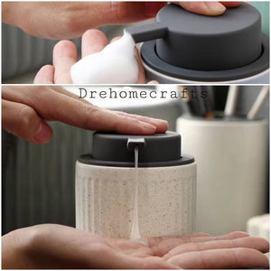 Schaumseifenspender Keramik, Schaumseifenspender, Flüssigseifenspender, für Badezimmer, für Küchenspüle